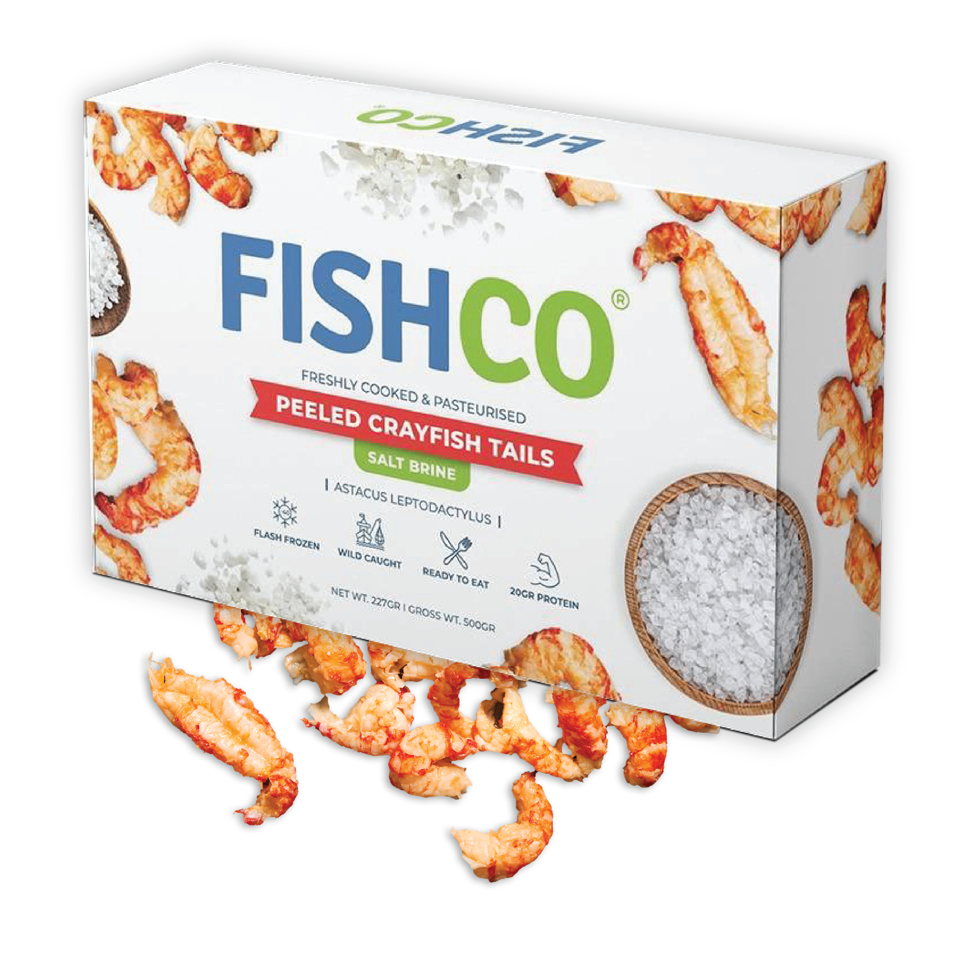 Peeled Crayfish Tails — Salt Brine